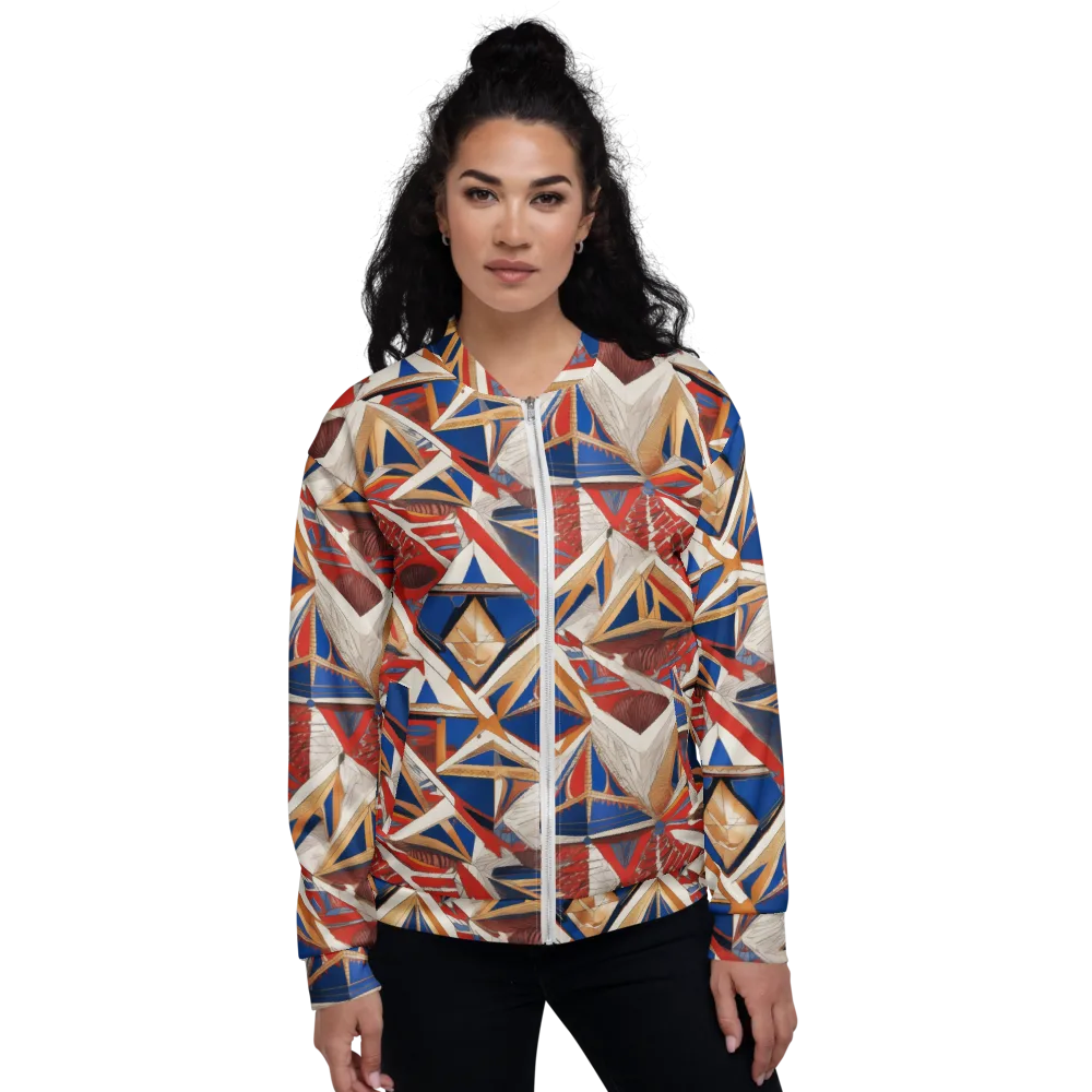 Regatta Geometry on Bomber Jacket — Front