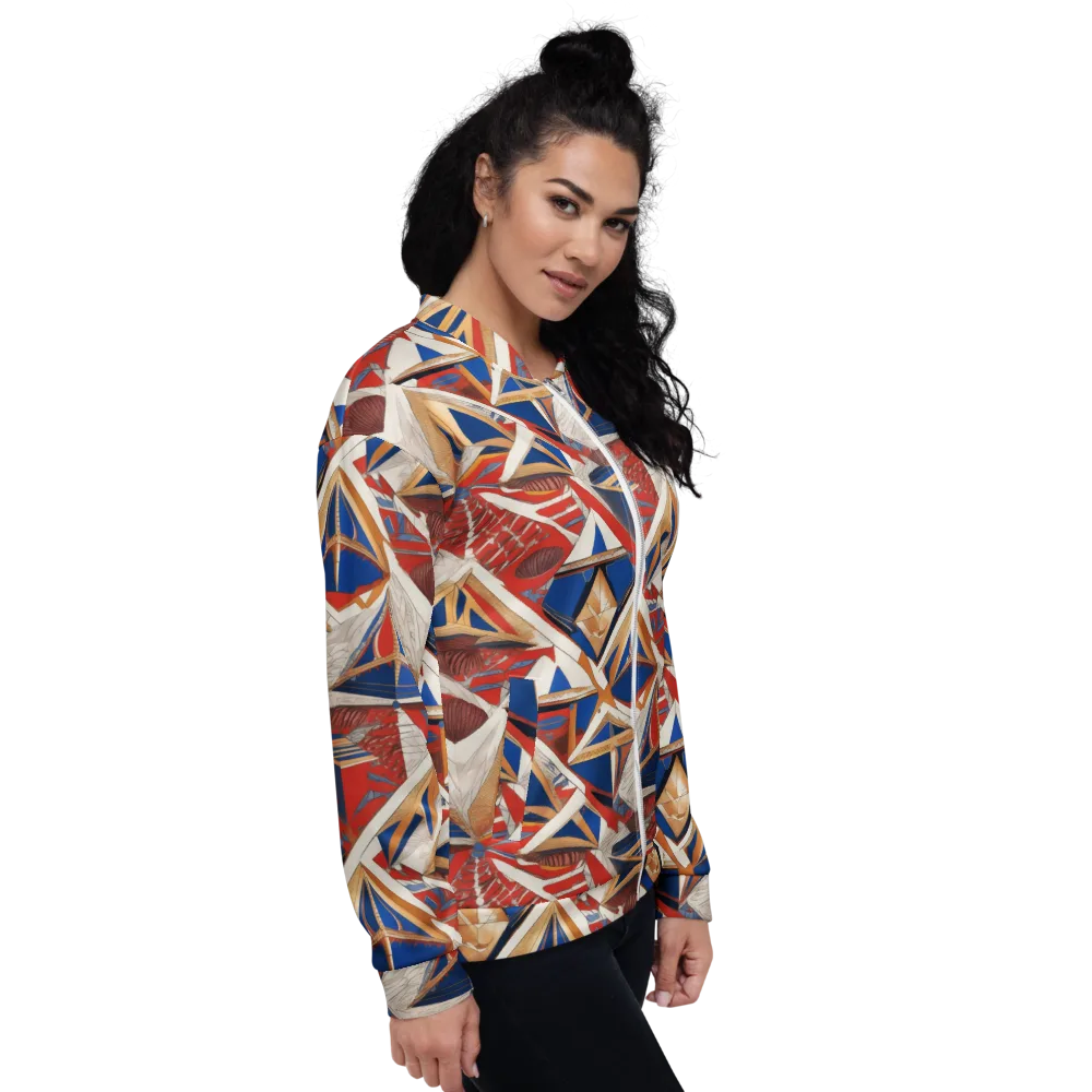 Regatta Geometry on Bomber Jacket — Right