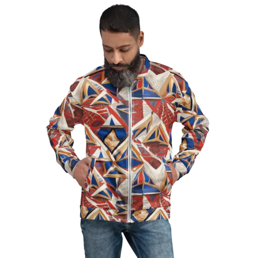 Regatta Geometry on a Bomber Jacket