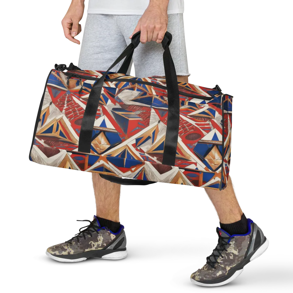 Regatta Geometry on Duffle Bag — Front