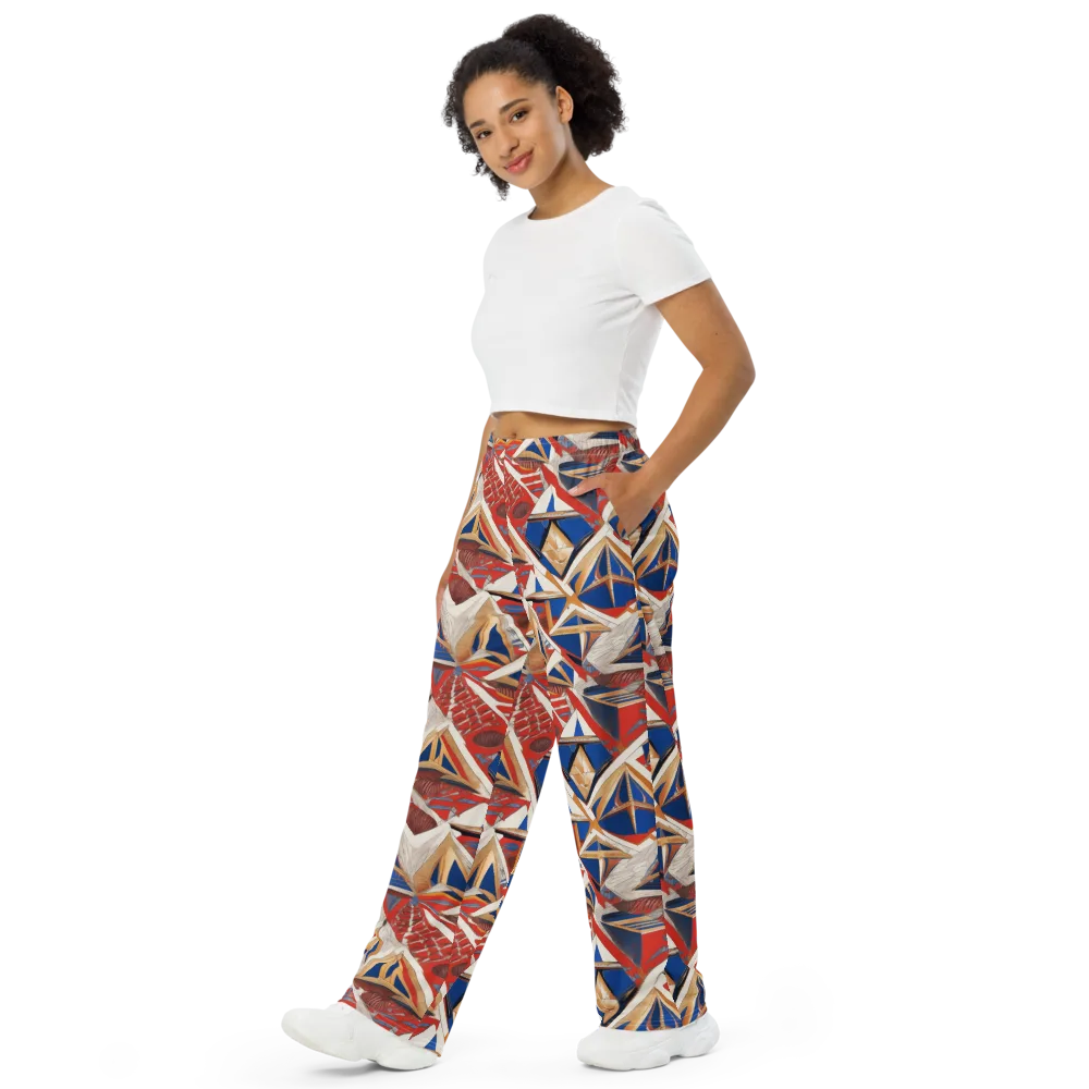 Regatta Geometry on Wide-Leg Pants — Left Front