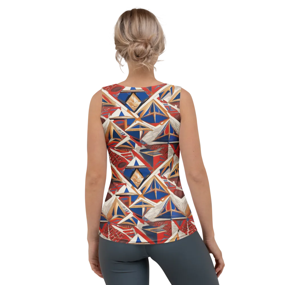 Regatta Geometry on Women's Tank Top — Back