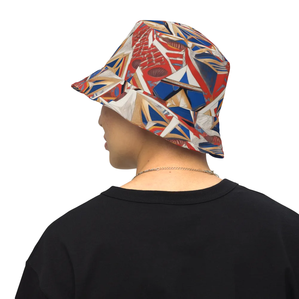 Regatta Geometry on Reversible Bucket Hat — Back Inside