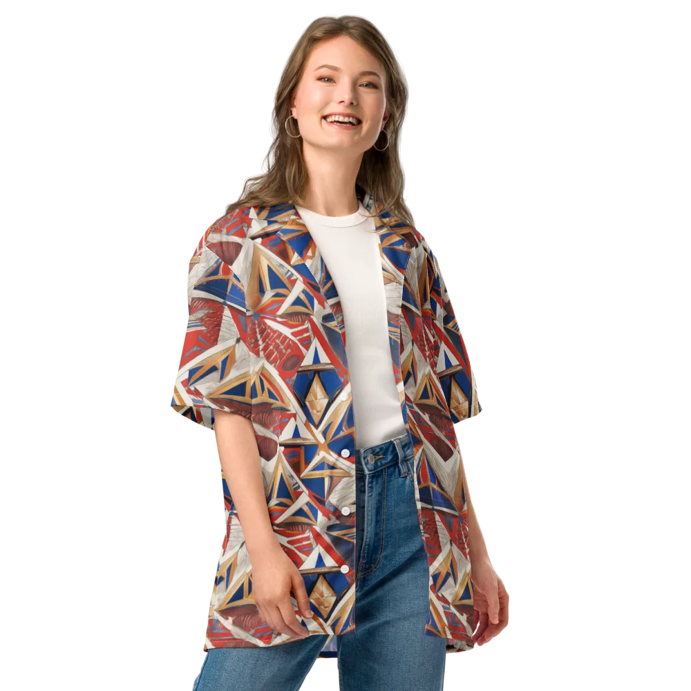 Regatta Geometry on Button Shirt — Front