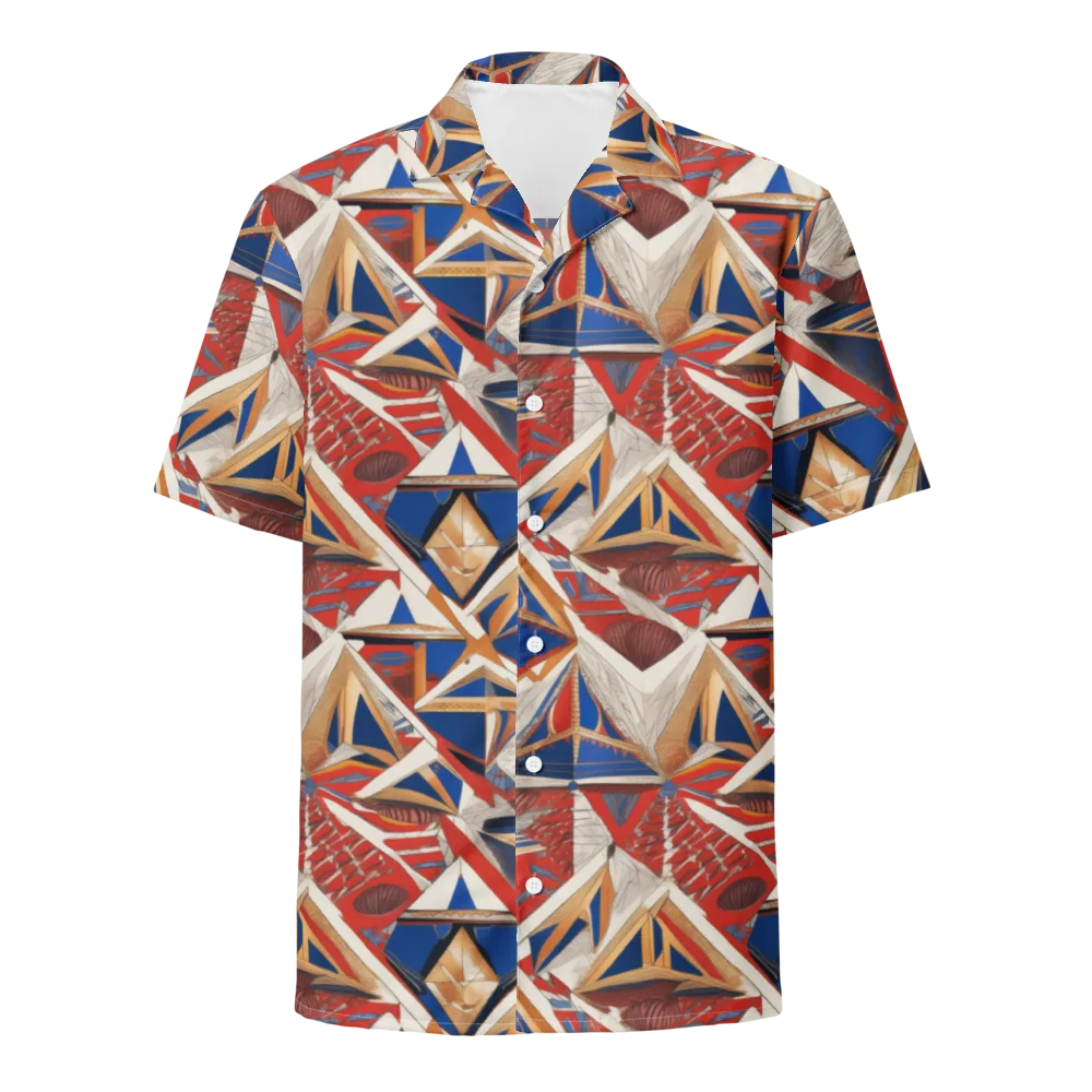 Regatta Geometry on Button Shirt — Front