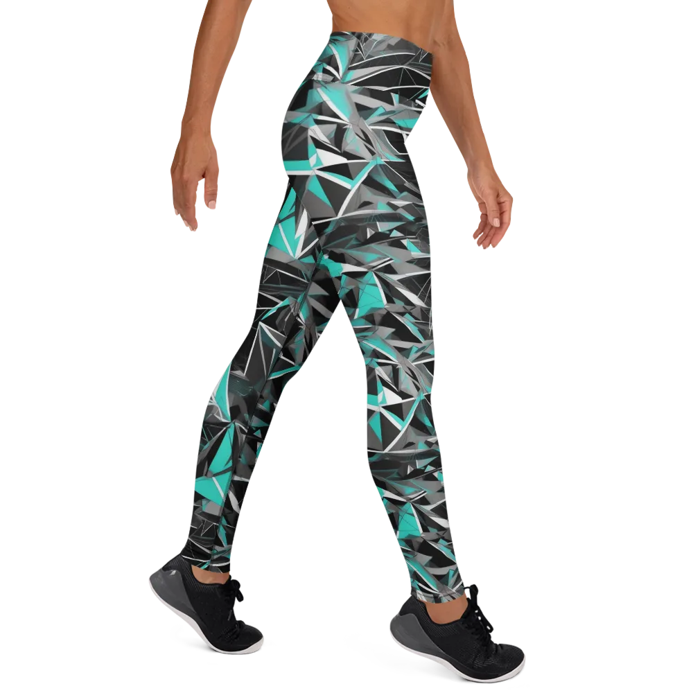 Carbon Crystal on Yoga Leggings — Right