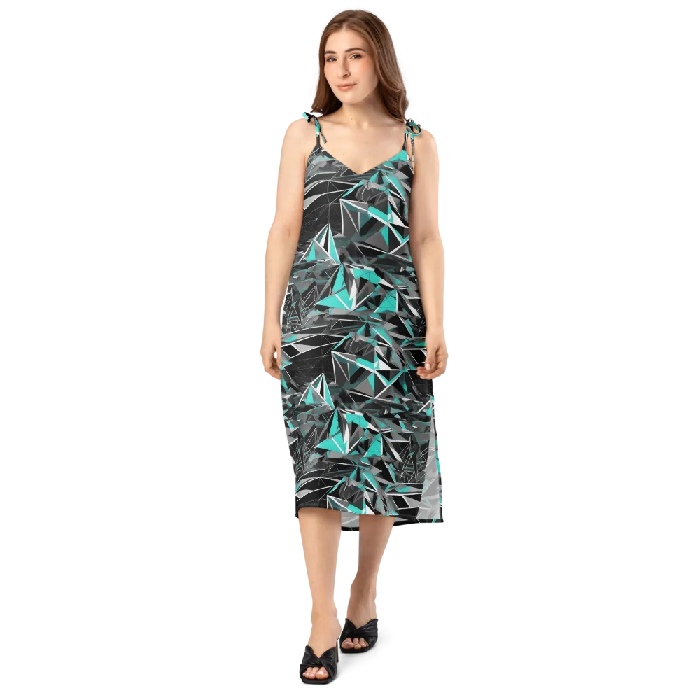 Carbon Crystal on Slip Dress — Front