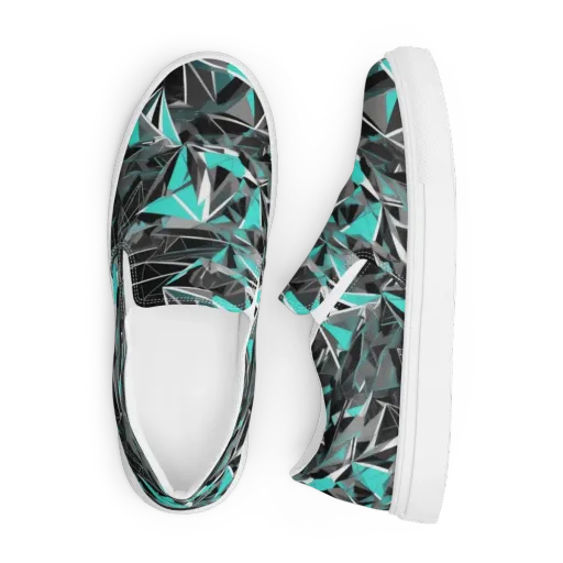 Carbon Crystal on a Men's Slip-On Canvas Shoes