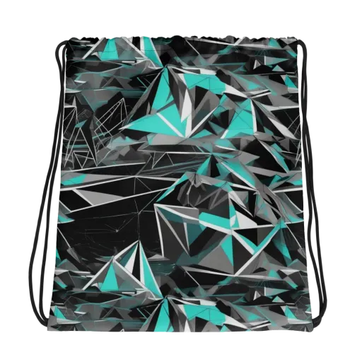 Carbon Crystal on a Drawstring Bag