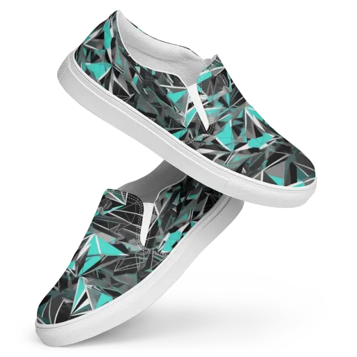 Carbon Crystal on a Women's Slip-On Canvas Shoes