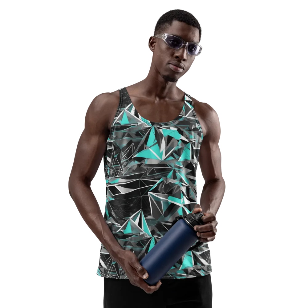 Carbon Crystal on Men's Tank Top — Front
