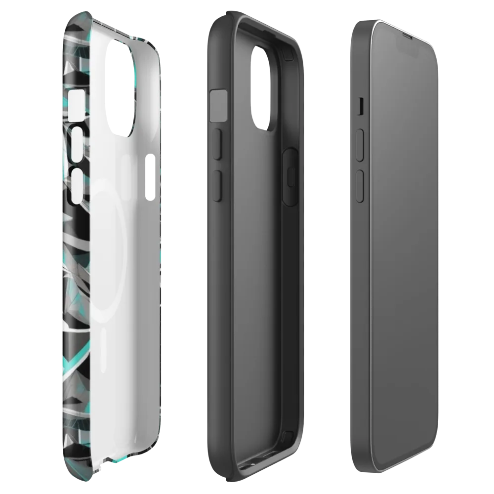 Carbon Crystal on MagSafe Tough Case for iPhone® — Front