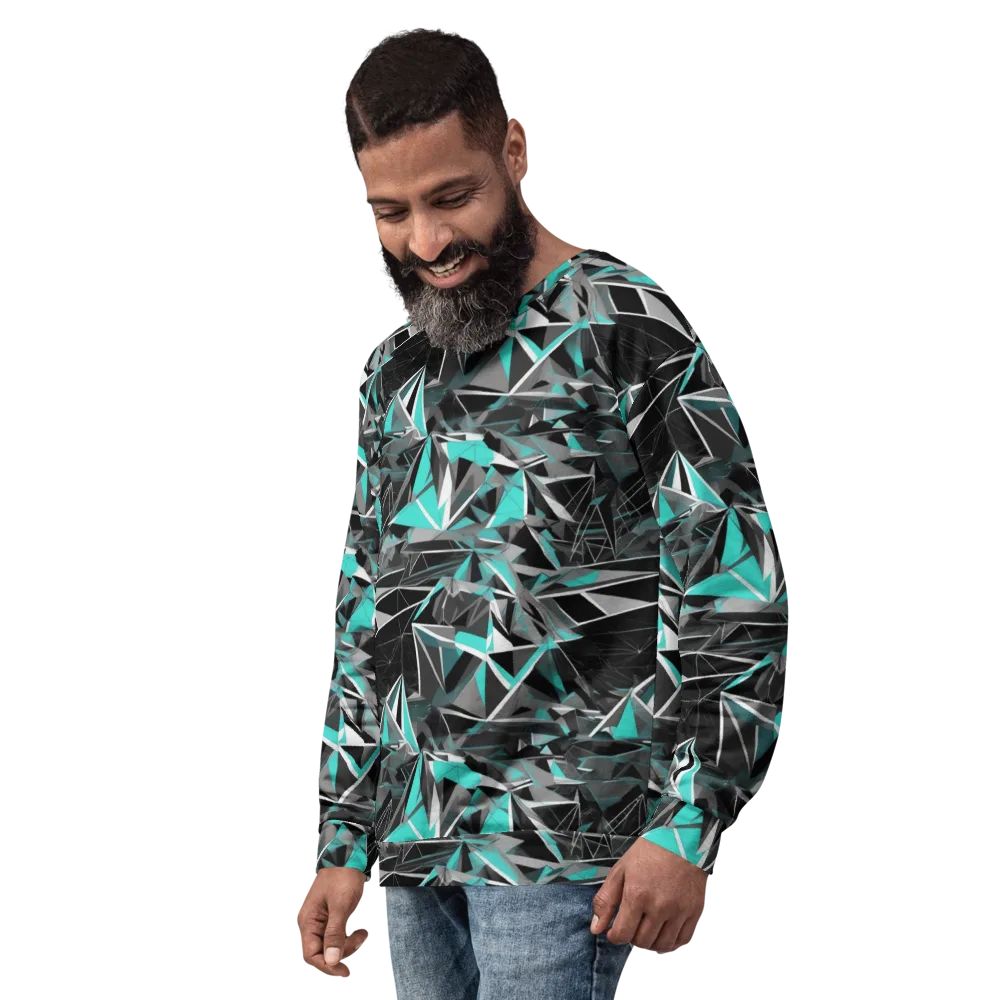 Carbon Crystal on Sweatshirt — Left Front