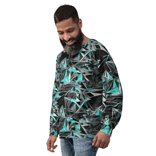 Carbon Crystal on a Sweatshirt