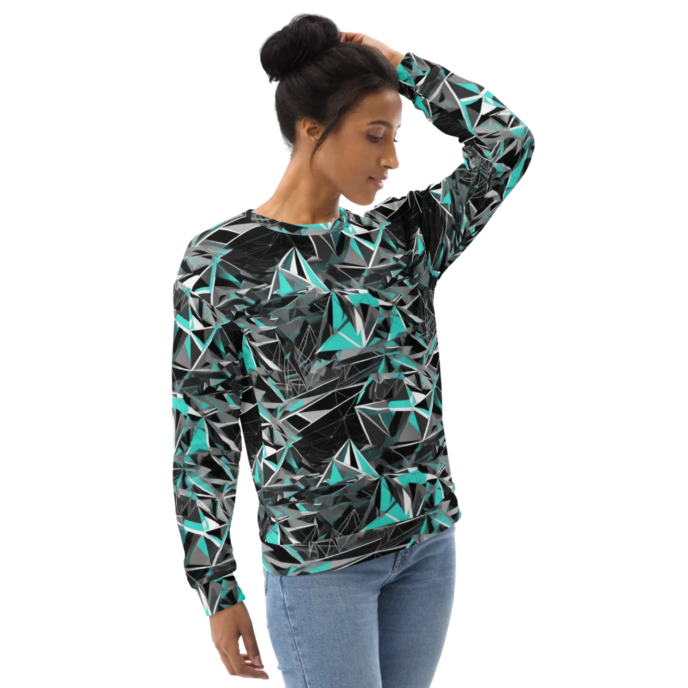 Carbon Crystal on Sweatshirt — Right Front