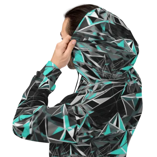 Carbon Crystal on a Hoodie