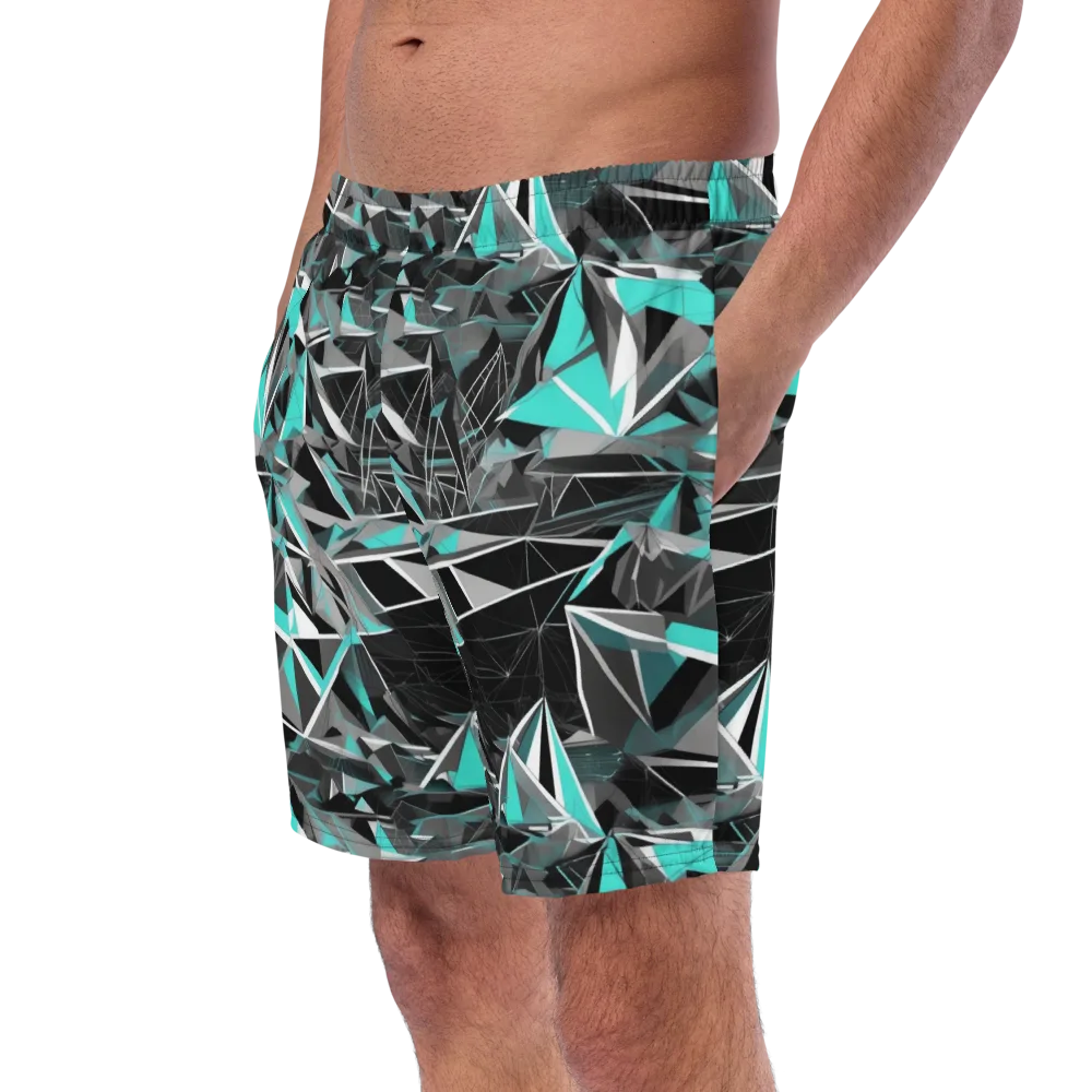 Carbon Crystal on Swim Trunks — Left Front