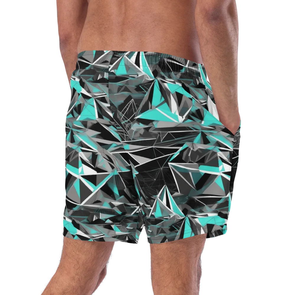 Carbon Crystal on Swim Trunks — Right Back