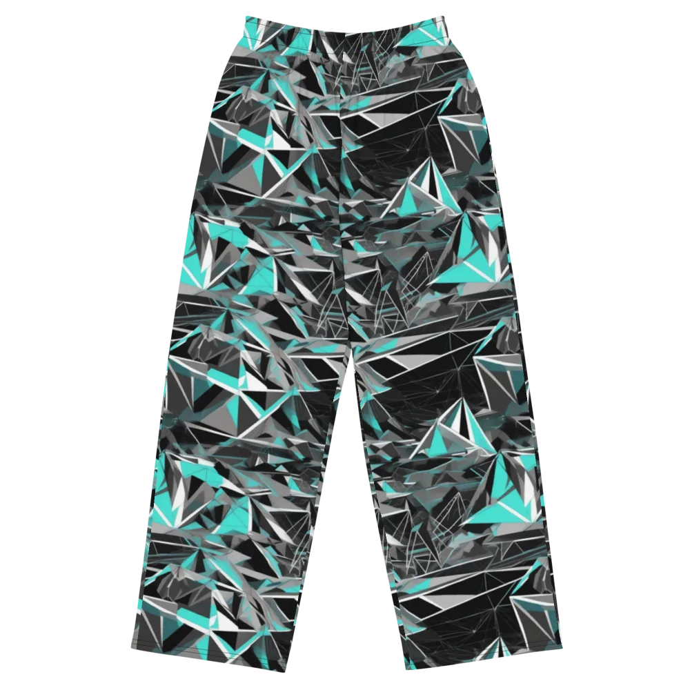 Carbon Crystal on Wide-Leg Pants — Front