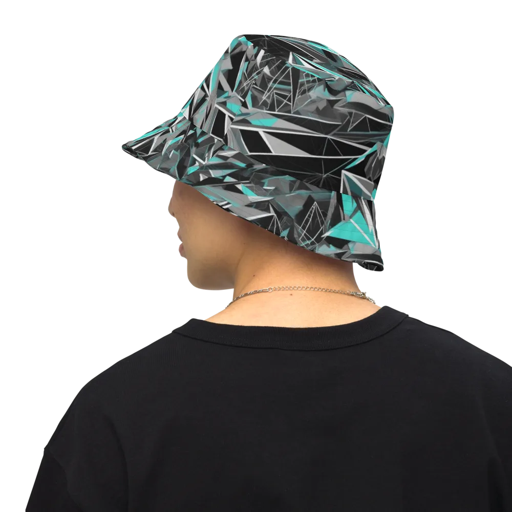 Carbon Crystal on Reversible Bucket Hat — Back Inside