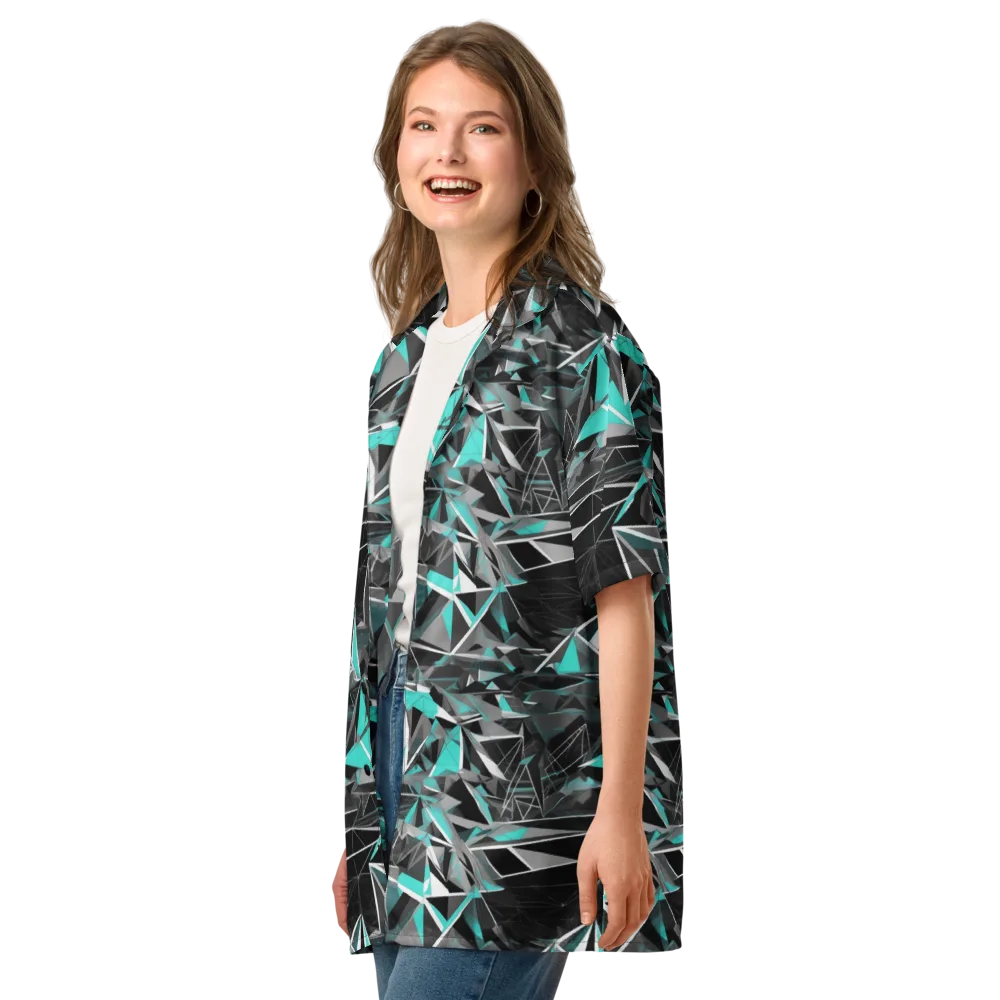 Carbon Crystal on Button Shirt — Left Front