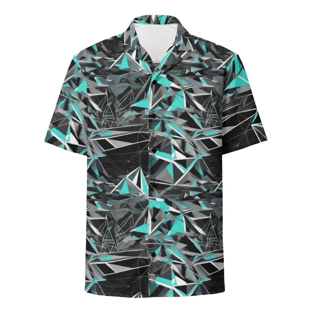 Carbon Crystal on Button Shirt — Front