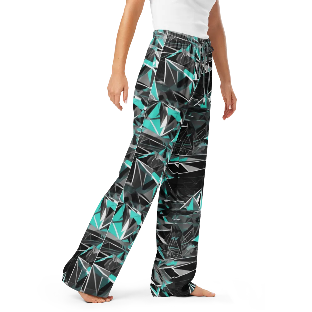 Carbon Crystal on Women's Pajama Pants — Right Front