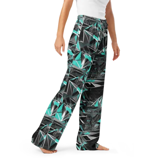 Carbon Crystal on a Women's Pajama Pants
