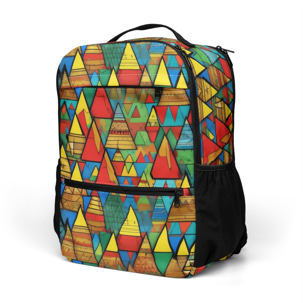 Kaleidoscope Mesa on Utility Backpack — Left Front