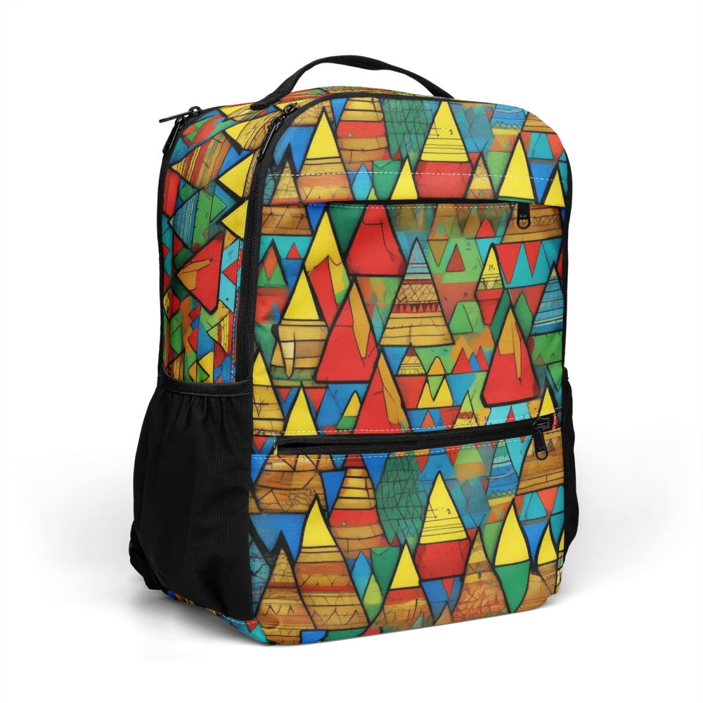 Kaleidoscope Mesa on Utility Backpack — Right Front