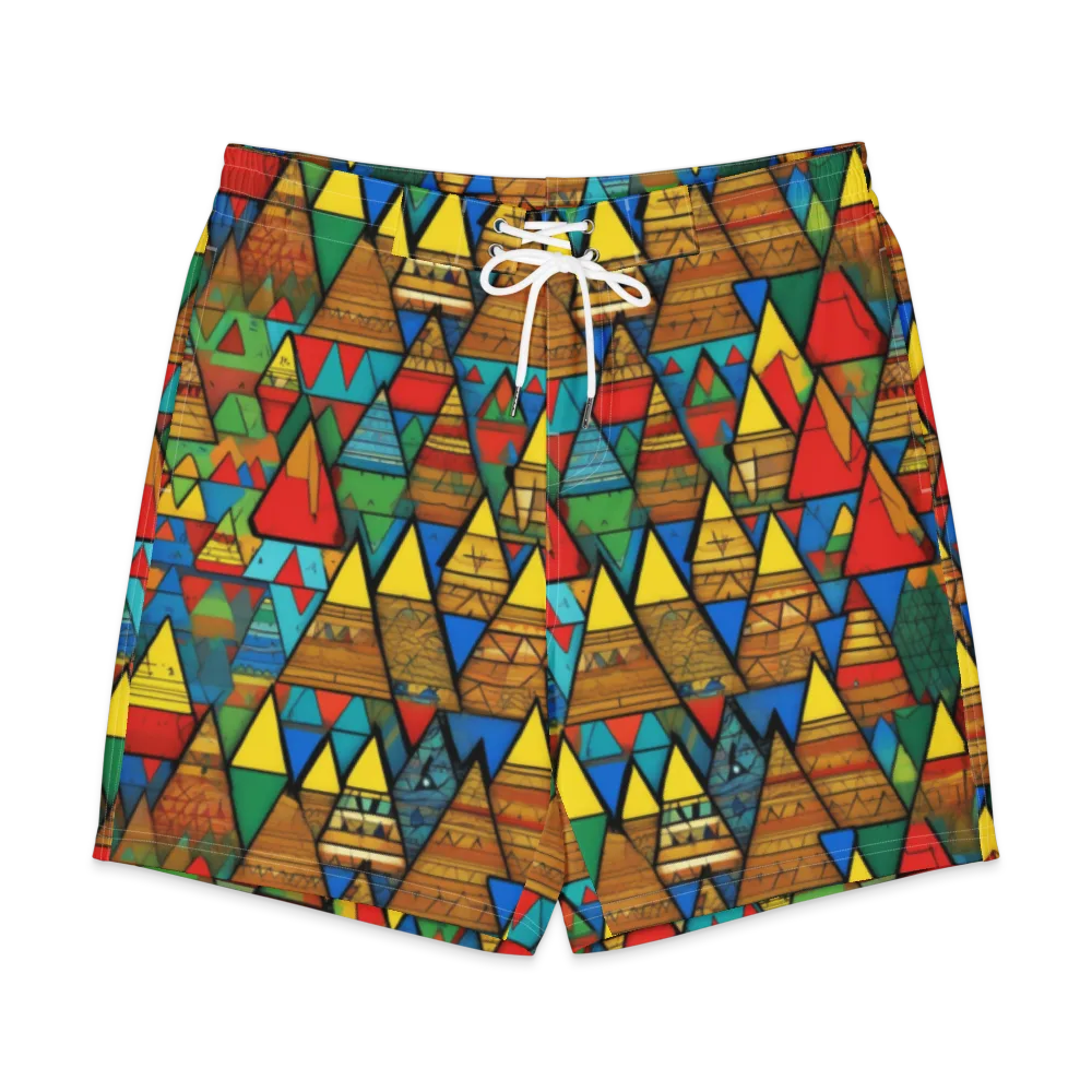 Kaleidoscope Mesa on Men's Board Shorts — Front