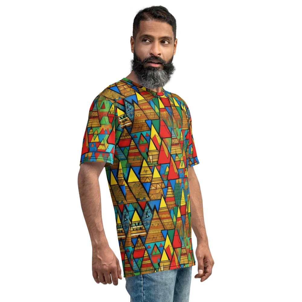 Kaleidoscope Mesa on Men's Crew Neck T-Shirt — Right