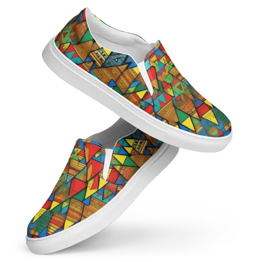 Kaleidoscope Mesa on a Women's Slip-On Canvas Shoes