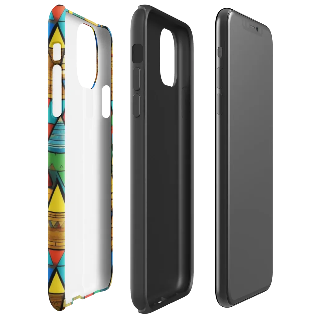 Kaleidoscope Mesa on Tough Case for iPhone® — Right