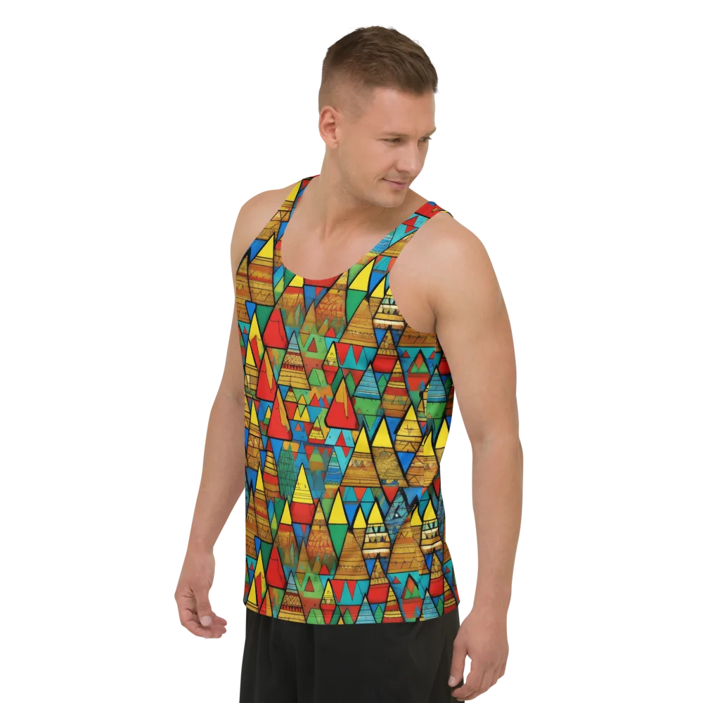 Kaleidoscope Mesa on Men's Tank Top — Left Front