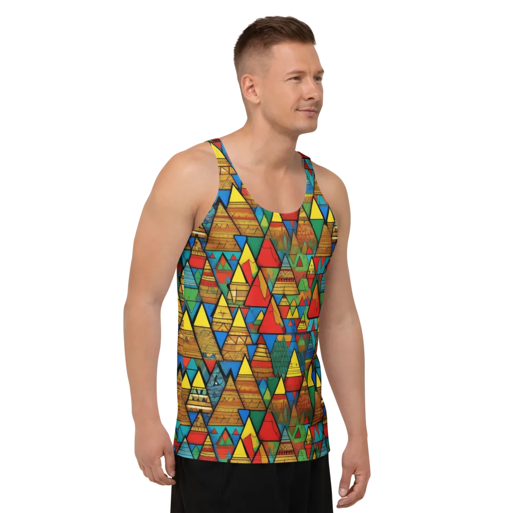 Kaleidoscope Mesa on Men's Tank Top — Right Front