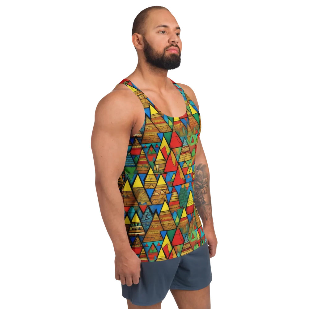 Kaleidoscope Mesa on Men's Tank Top — Right Front