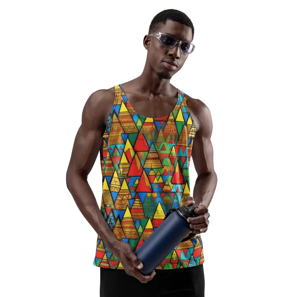 Kaleidoscope Mesa on Men's Tank Top — Front