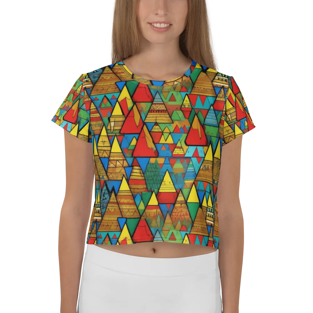 Kaleidoscope Mesa on Crop Tee — Front