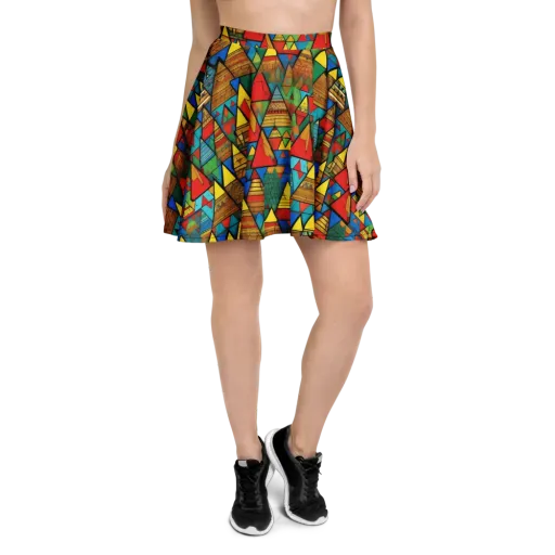 Kaleidoscope Mesa on a Skater Skirt