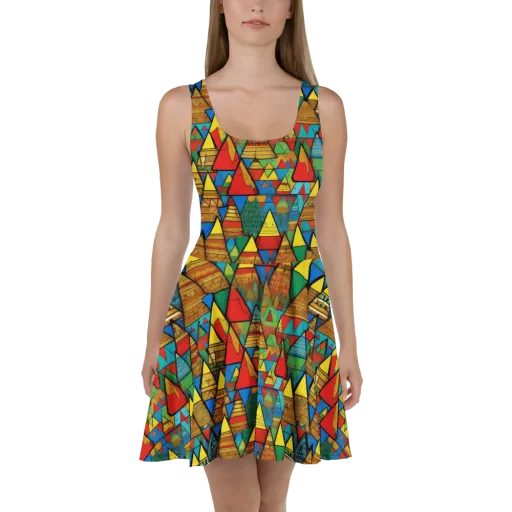 Kaleidoscope Mesa on a Skater Dress