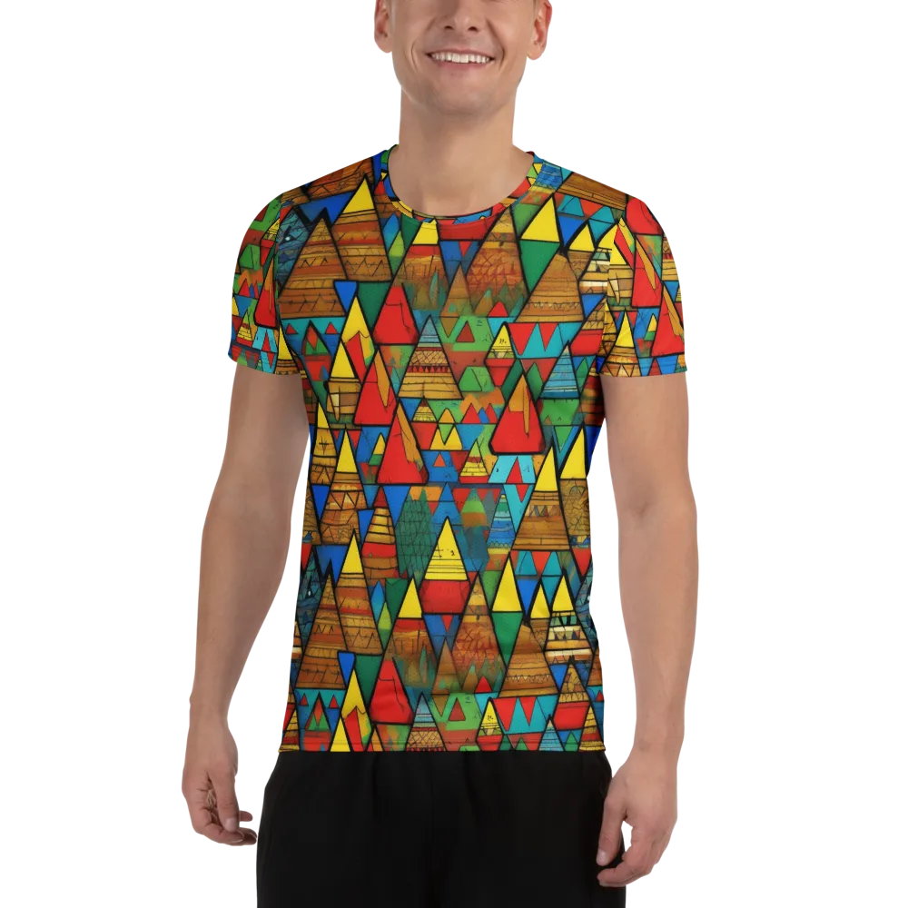 Kaleidoscope Mesa on Men's Athletic T-Shirt — Front