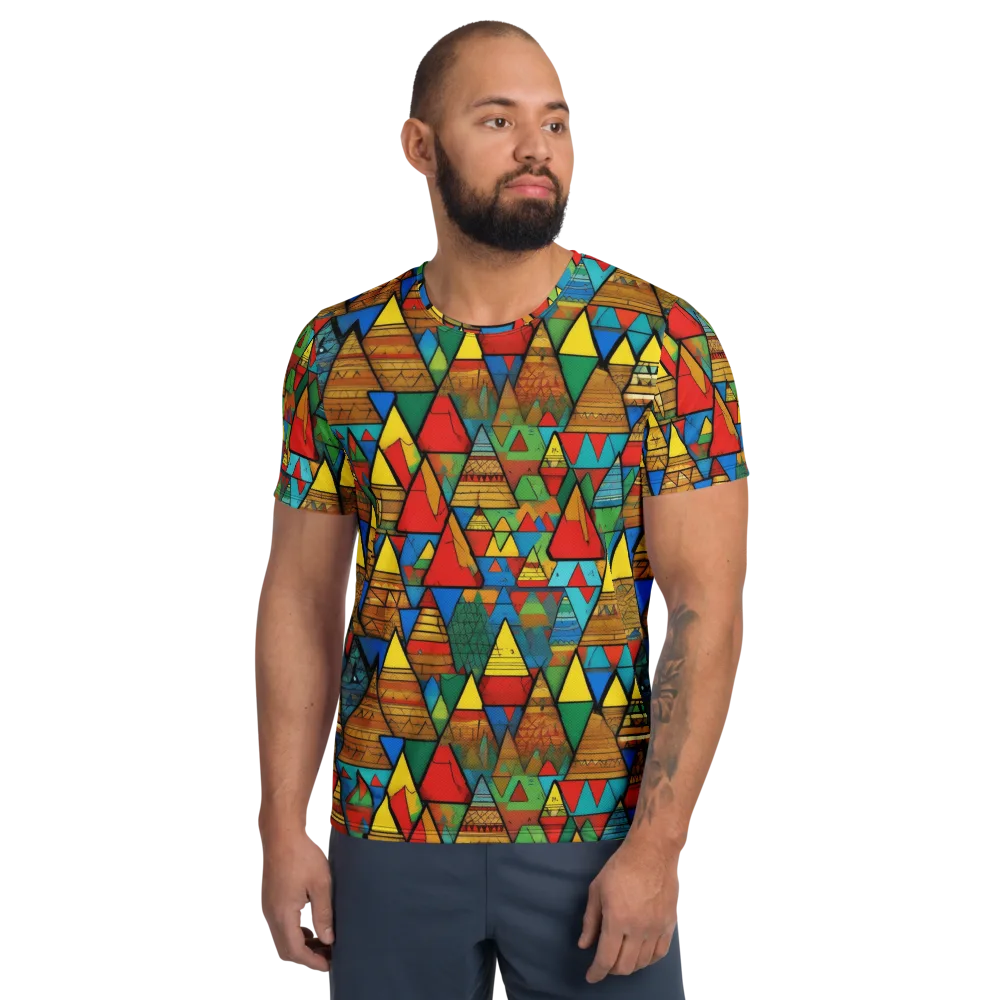 Kaleidoscope Mesa on Men's Athletic T-Shirt — Front