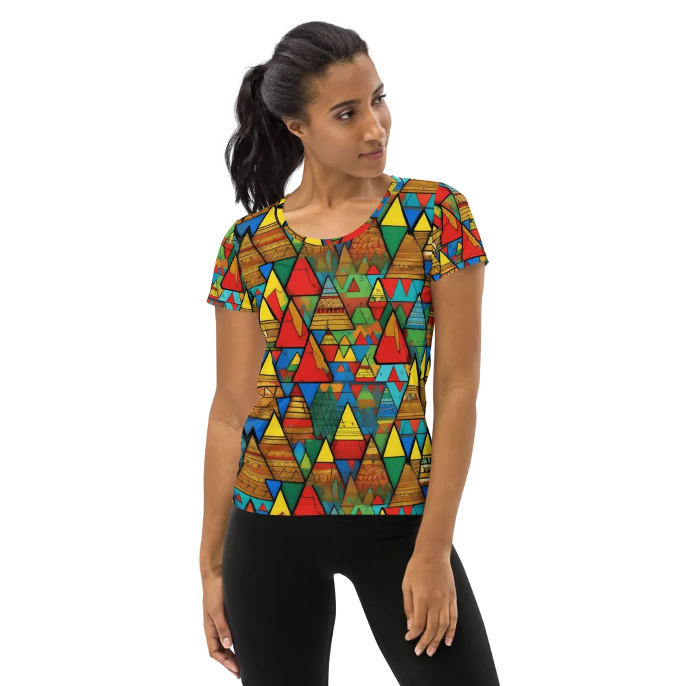 Kaleidoscope Mesa on Women's Athletic T-Shirt — Front