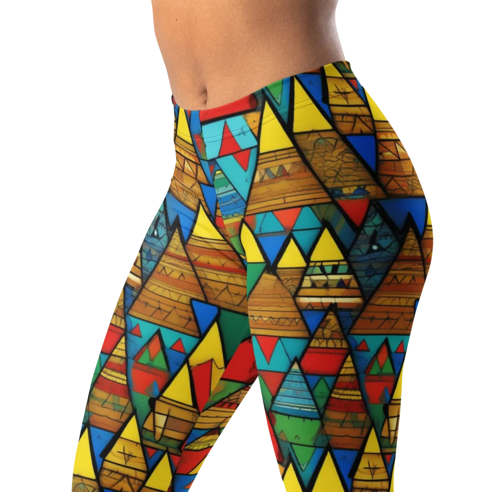 Kaleidoscope Mesa on Leggings — Left Front