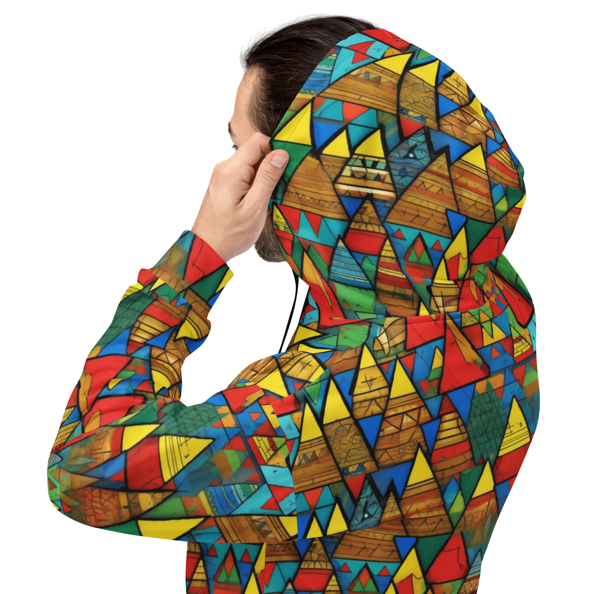 Kaleidoscope Mesa on Hoodie — Back