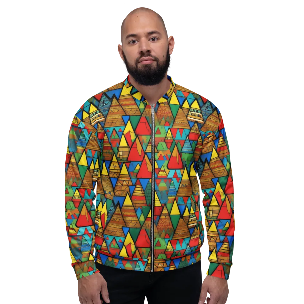 Kaleidoscope Mesa on Bomber Jacket — Front