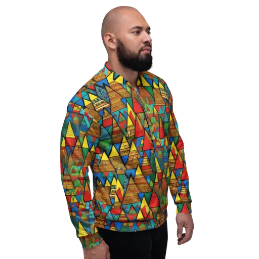 Kaleidoscope Mesa on a Bomber Jacket