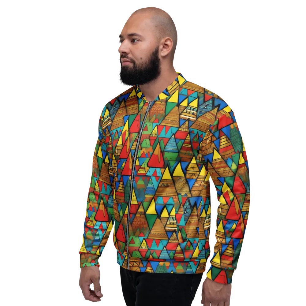 Kaleidoscope Mesa on Bomber Jacket — Left