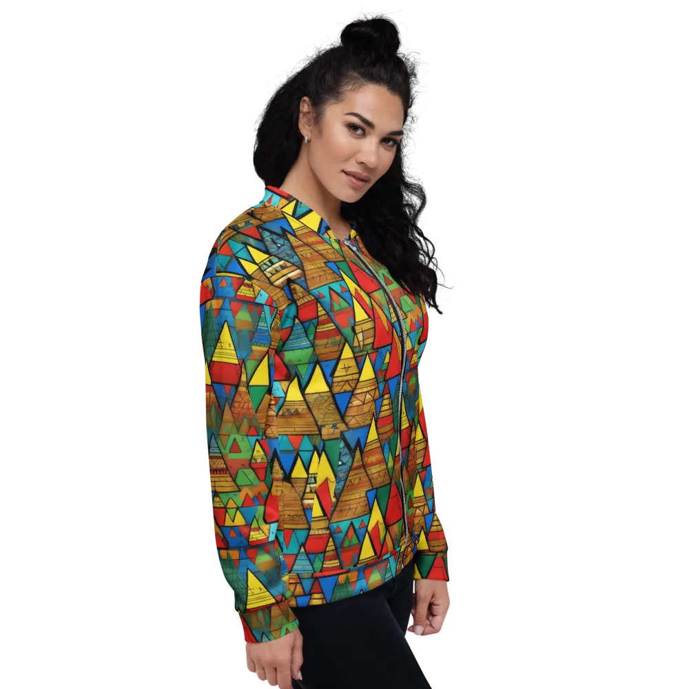 Kaleidoscope Mesa on Bomber Jacket — Right
